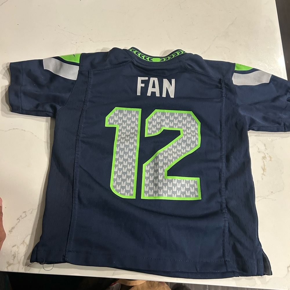NFL Kids Navy and Green Fan Jersey